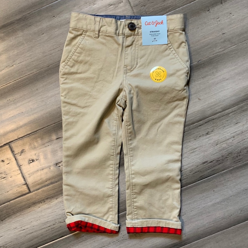 Cat & Jack Boys Straight Khakis